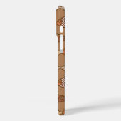 Coques Case-Mate iPhone Poisson moderne rétro, Tan, Beige et Brown clair (Verso / Gauche)