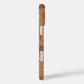 Coques Case-Mate iPhone Poisson moderne rétro, Tan, Beige et Brown clair (Verso / Droite)