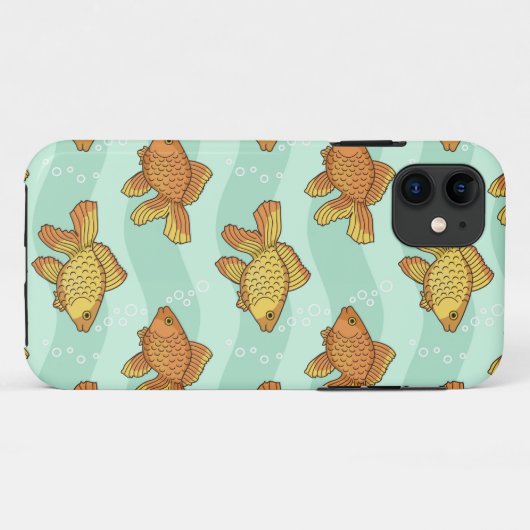Coques Case-Mate iPhone Poisson-motif (Dos (Horizontal))