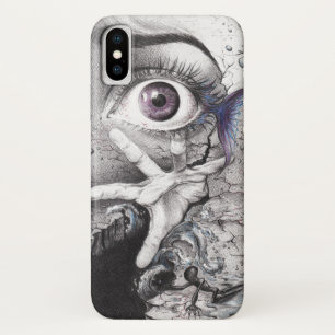 Case-Mate iPhone Case Poisson oculaire et main Crayon surréaliste foncé