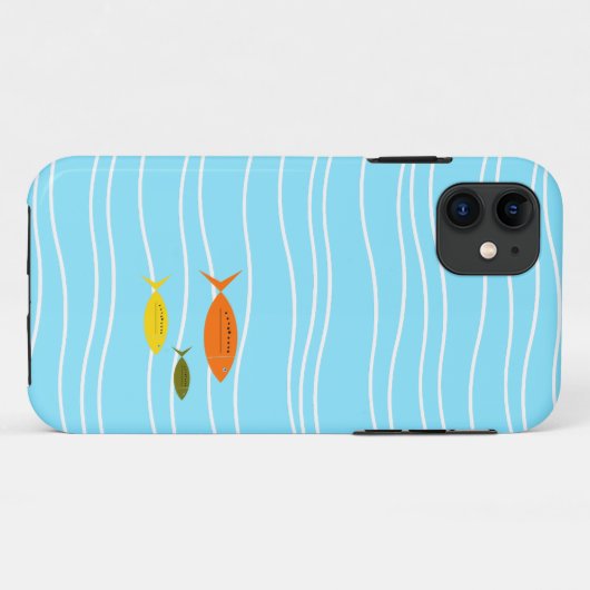 Coques Case-Mate iPhone Poisson rétro (Dos (Horizontal))