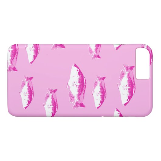 Coques Case-Mate iPhone Poisson rose (Dos (Horizontal))