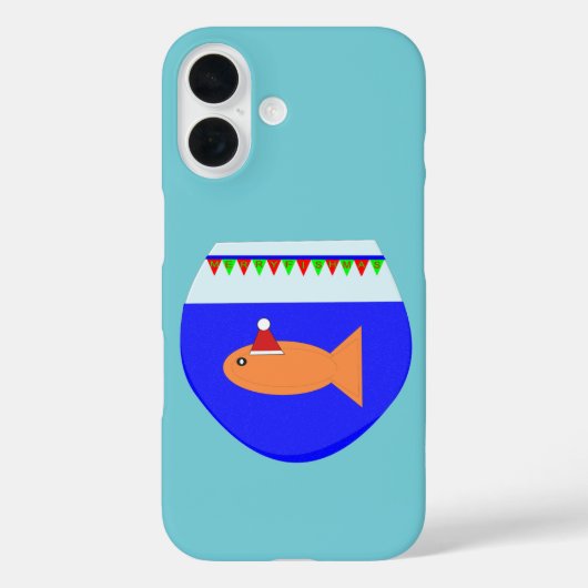 Coques Case-Mate iPhone Poisson rouge fête de Noël (Verso)