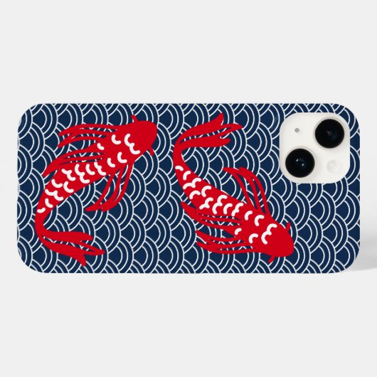 Coques Case-Mate iPhone Poisson rouge Koi (Verso (horizontal))