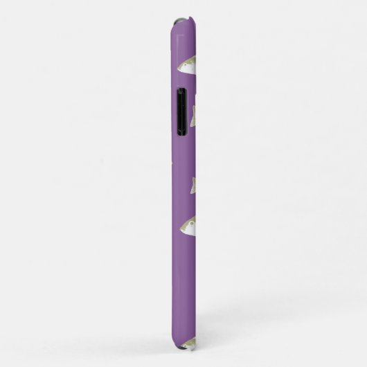 Coques Case-Mate iPhone Poisson sur violet (Dos/Droite)