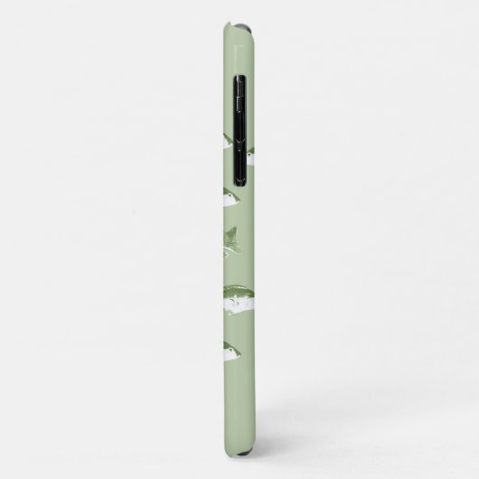 Coques Case-Mate iPhone Poisson vert olive (Dos/Gauche)