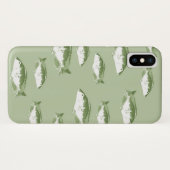 Coques Case-Mate iPhone Poisson vert olive (Dos (Horizontal))