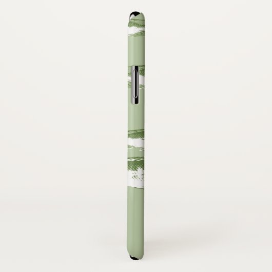 Coques Case-Mate iPhone Poisson vert olive (Dos/Droite)