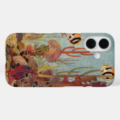 Coques Case-Mate iPhone Poissons-anges en corail, poissons tropicaux Vinta (Verso (horizontal))