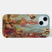 Coques Case-Mate iPhone Poissons-anges en corail, poissons tropicaux Vinta (Verso (horizontal))