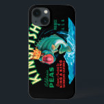 Coques Pour iPhone Poissons bas utilisant une couronne sur un arrière<br><div class="desc">Cet étiquette vintage de caisse d'un poisson bas utilisant une couronne sur un arrière - plan noir satisfera n'importe quel amant vintage d'art. C'est une publicité pour des pois de sériole. Les couleurs sont très vives et pointues. Choisissez cet artprint sur votre produit aujourd'hui.</div>
