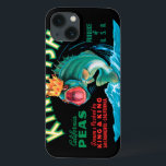 Etui iPhone 13 Poissons bas utilisant une couronne sur un arrière<br><div class="desc">Cet étiquette vintage de caisse d'un poisson bas utilisant une couronne sur un arrière - plan noir satisfera n'importe quel amant vintage d'art. C'est une publicité pour des pois de sériole. Les couleurs sont très vives et pointues. Choisissez cet artprint sur votre produit aujourd'hui.</div>