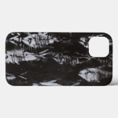 Coques Case-Mate iPhone Poissons blancs fossiles sur l'arrière - plan noir (Verso (horizontal))
