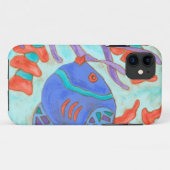 Coques Case-Mate iPhone Poissons de bruit (Dos (Horizontal))