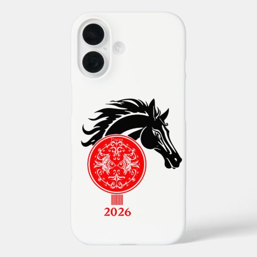 Coques Case-Mate iPhone Poissons x Année du Cheval 2026 (Verso)