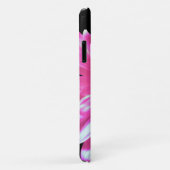 Coques Case-Mate iPhone Poitrine rose, cosmo, photo de zinnia (Dos/Droite)