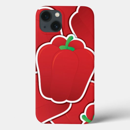 Coques Case-Mate iPhone Poivre rouge funky (Verso)
