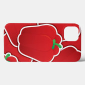 Coques Case-Mate iPhone Poivre rouge funky (Verso (horizontal))