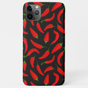 Case-Mate iPhone Case Poivrons rouges sur fond noir motif cool