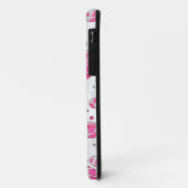 Coques Case-Mate iPhone Poka Dot Vache rose et blanc (Dos/Gauche)