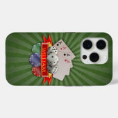 Coques Case-Mate iPhone Poker Mania - Cartes, Dices, Chips (Verso (horizontal))