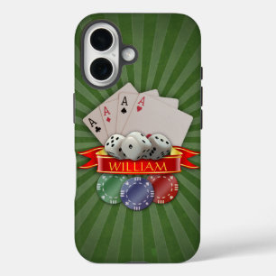 Coques iPhone 16 Poker Mania - Cartes, Dices, Chips