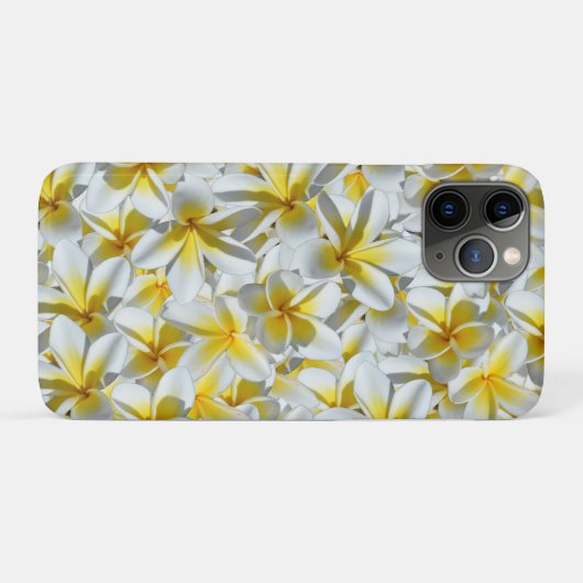 Coques Case-Mate iPhone Pôle Frangipani Jaune Et Blanc (Dos (Horizontal))