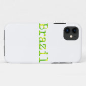 Coques Case-Mate iPhone Police brésilienne verte et jaune (Dos (Horizontal))