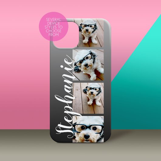 Coques Case-Mate iPhone Police manuscrite Ombre 4 Photos — PEUT MODIFIER L