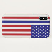 Coques Case-Mate iPhone police mince ligne bleue américains drapeau améric (Dos (Horizontal))