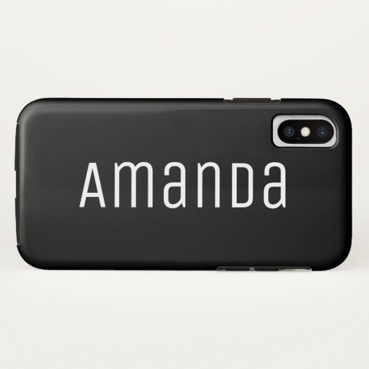 Coques Case-Mate iPhone Police Moderne Gras (Dos (Horizontal))