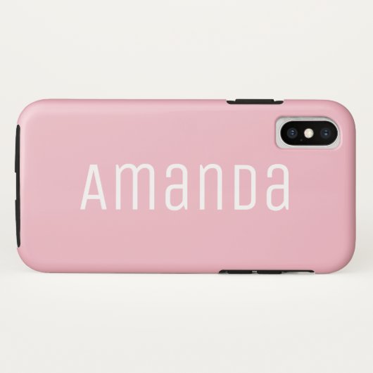Coques Case-Mate iPhone Police Moderne Gras Rose (Dos (Horizontal))