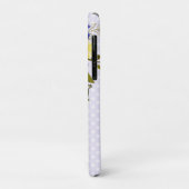 Coques Case-Mate iPhone Polka bleu violet à point de Polka (Dos/Gauche)