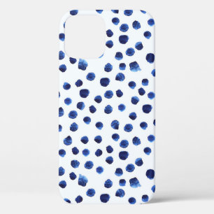 Case-Mate iPhone Case Polka Bleue : Aquarelle Point sans joint.