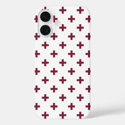 Coques Case-Mate iPhone Polka de mûre croise sur blanc (Verso)