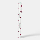 Coques Case-Mate iPhone Polka de mûre croise sur blanc (Verso / Droite)