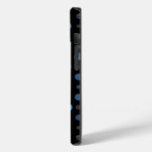 Coques Case-Mate iPhone Polka Dot 01X.Bleu Ombre noir BG (Verso / Gauche)