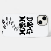 Coques Case-Mate iPhone Polka Dot DOG MOM Pawprints (Verso (horizontal))