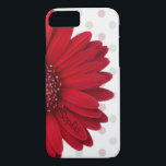 Coques Pour iPhone Polka Dot Red Daisy Nom personnalisé<br><div class="desc">Cette coque est aménagée avec un arrière - plan à pois pastel pâle,  et une marguerite rouge d'un côté. Vous pouvez personnaliser ce coque en insérant votre nom sur l'un des pétales de fleurs ! Ce coque est sûr de vous recevoir beaucoup de compliments et est un d'un genre!</div>