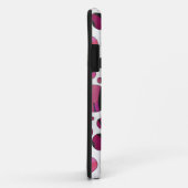 Coques Case-Mate iPhone Polka Dot Tiger rose chaud et noir (Dos/Droite)