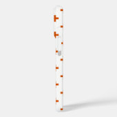 Coques Case-Mate iPhone Polka orange croise sur blanc (Verso / Gauche)