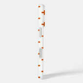 Coques Case-Mate iPhone Polka orange croise sur blanc (Verso / Droite)