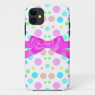 COQUES POUR iPhone POLKA PASTEL POLKA DOT AVEC CASE DE TÉLÉPHONE INFÉ
