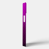 Coques Case-Mate iPhone Polka point dégradé violet noir couleurs foncé (Verso / Droite)