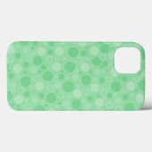 Coques Case-Mate iPhone Polka point vert tons rétro années 60 (Verso (horizontal))