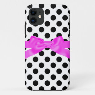 Case-Mate iPhone CASE POLKA ROSE NOIR POLKA POINTE AVEC CASE DE TÉLÉPHON