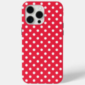 Coques Case-Mate iPhone Polka rouge pointillé (Verso)