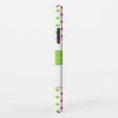 Coques Case-Mate iPhone Polka vert rose Pot Gerbera Daisy (Dos/Droite)