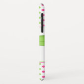 Coques Case-Mate iPhone Polka vert rose Pot Gerbera Daisy (Dos/Gauche)