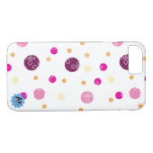 Coques Case-Mate iPhone Polkadot violet motif (Dos (Horizontal))